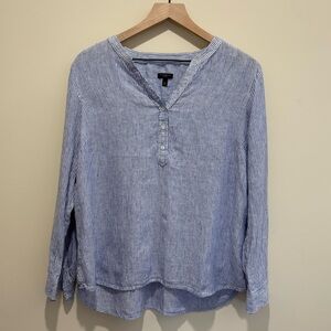 Talbots 100%Linen Women’s Striped Top
